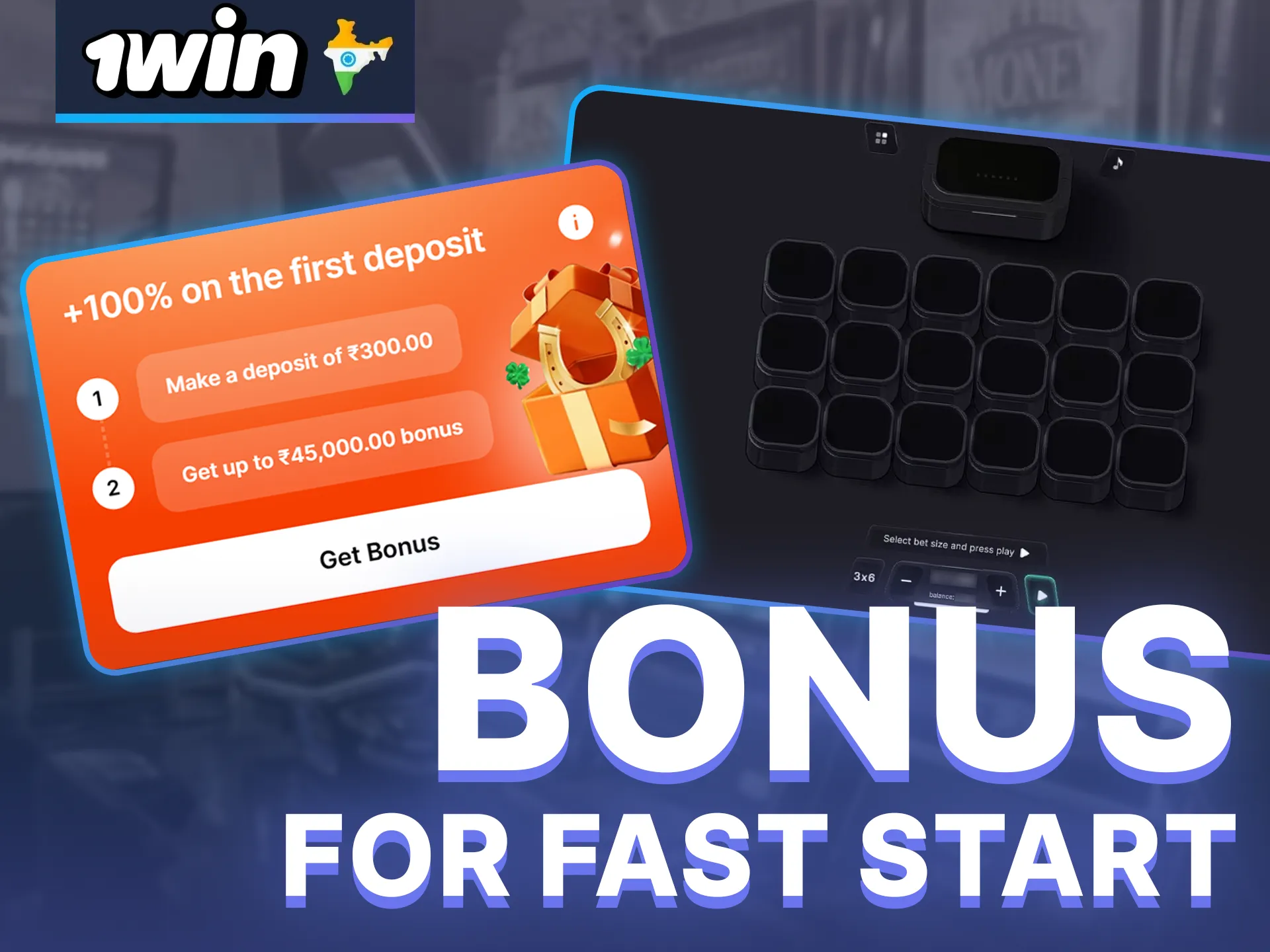 Get a welcome bonus from 1win and use it on the Bombucks game.