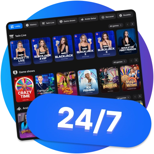 Access 1Win live games anytime and enjoy nonstop streaming with instant entry whenever you want.