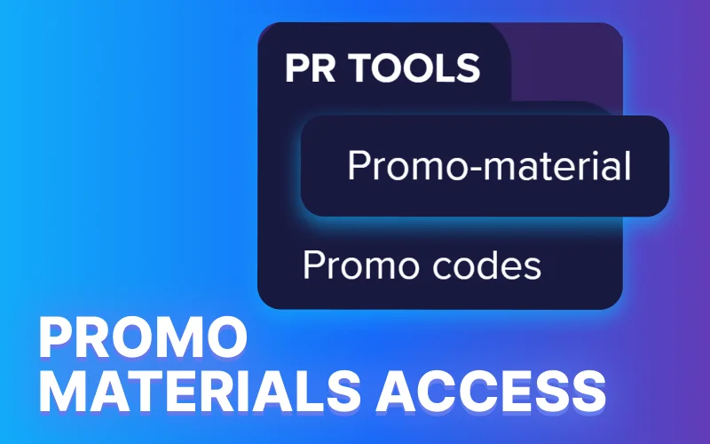 Download banners from the 1win app, and launch your promo now.